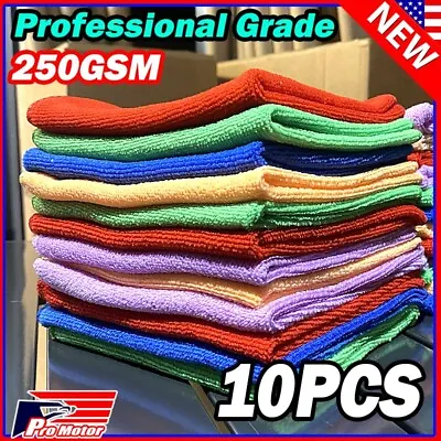 All Purpose Microfiber Cleaning Cloth Towel No-Scratch Rag Car Wash Detailing • $7.85