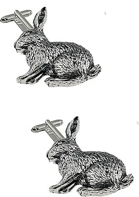 Rabbit Cufflinks Fine English Pewter Cufflink Refa17 • $16.16