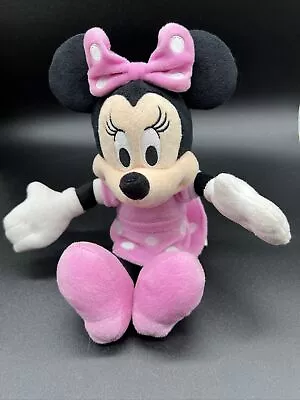 MINNIE MOUSE Pink Dress Disney Junior Mickey Clubhouse Stuffed Plush 10” • $5.99