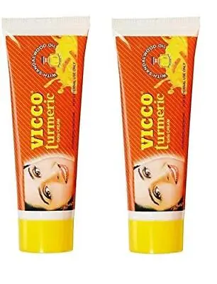 Vicco Turmeric Skin Cream With Sandalwood Oil -70g X 2 Pack • $17.49