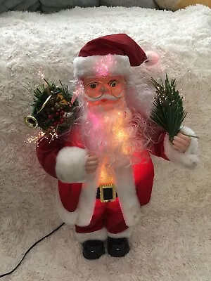 £44.95 • Buy Vintage 18” Fibre Optic Santa Claus Father Christmas Decoration With AC Adapter
