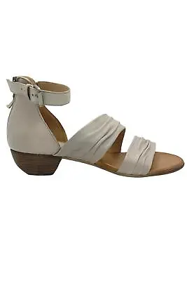 Miz Mooz Leather Heeled Sandals Cassie Ivory • $42.99