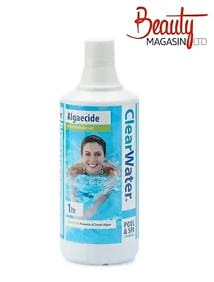 Clearwater 1L Algaecide Chemical Swimming Pool Lay Z Spa Hot Tub • £8.49