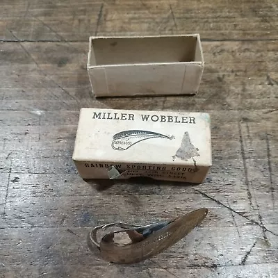 Miller Wobbler Silver Fishing Vintage Lure With Box • $29.99