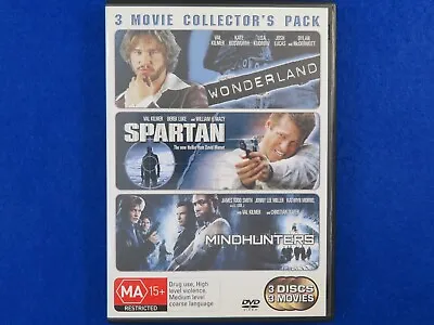 Wonderland / Spartan / Mindhunters - DVD - Region 4 - Fast Postage !! • $6.99