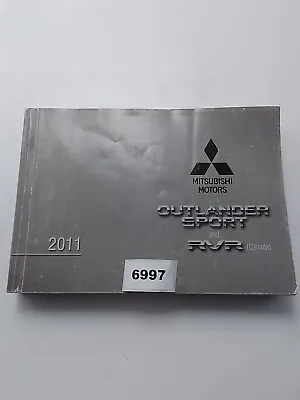 2011 Mitsubishi Outlander Sport Owners Manual • $43