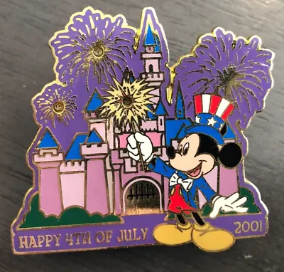 Disney Pin 5622 Mickey Mouse 4th Of July Light Up Fireworks DEAD BATTERY 2001 • $14.99