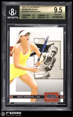 Maria Sharapova RC BGS 9.5: 2005 Ace Authentic Signature Series Rookie Card HGIP • $89.99