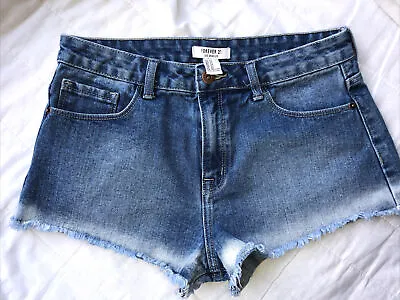 Ladies Forever 21 Denim Hot Pants Shorts Size 38 28” Waist • £3