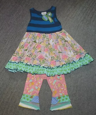 Matilda Jane (It's A Wonderful Parade) Little House Dress & Leggings -Size 2-EUC • $32.99