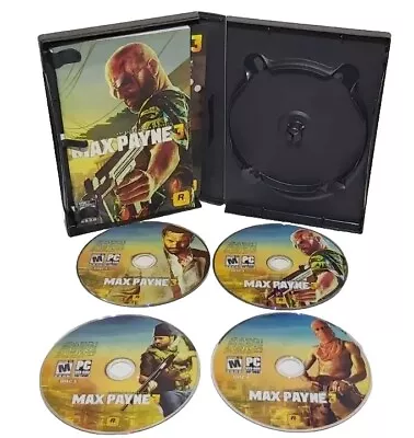 Max Payne 3 (PC) 4 Discs Used In Very Good Condition  • $16.93