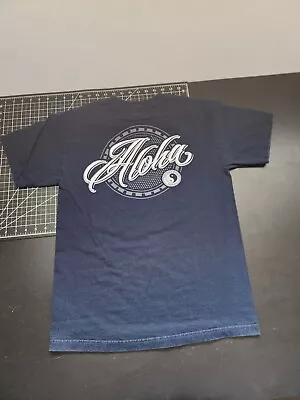 T & C Surf Designs Hawaii Aloha Script Graphic T-Shirt Navy Blue Men's Size M • $17.77