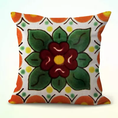  Covering Throw Pillow Case Mexican Talavera Spainish Cushion Cover • $15.88