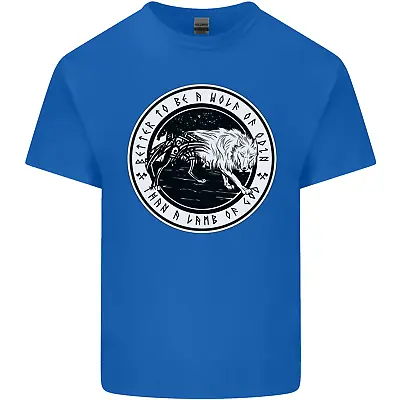 Viking A Wolf Of Odin Than A Lamb Of God Mens Cotton T-Shirt Tee Top • £13.75