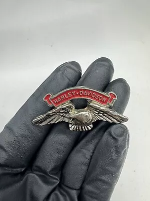 VTG 1970s HARLEY DAVIDSON Eagle Bar And Shield Vest Hat Motorcycle Biker Pin Tac • $15