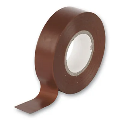 Brown PVC Tape Electrical PVC Insulating Insulation19mm Wide Cable 20 METRES • £1.39
