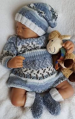 Baby Knitting Patterns Dk 60 Charlie Boys Or Reborn Dolls Precious Newborn Knits • £3.99