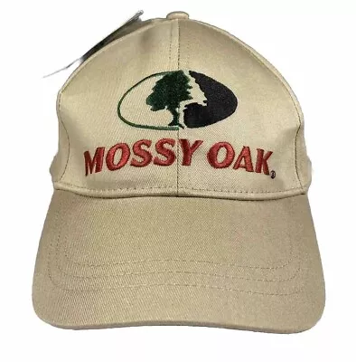 NEW Mossy Oak Adjustable Tan Logo Baseball Hunting Ball Cap Hat • $9.99