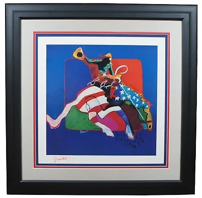 Malcolm Furlow Signed Serigraph Print American Rodeo Cowboy Bucking Bronco Horse • $940