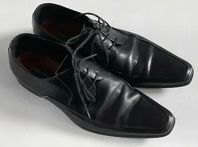 Mens M & S Autograph Black Leather Oxford Shoes. Size Uk 9 • £13.99