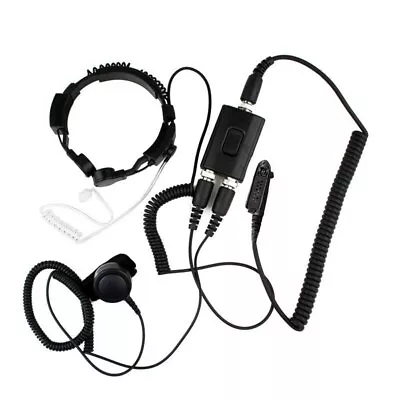 Military Throat Mic Headset For Motorola HT1250 Gp328 Gp340 Gp360 Gp380 Gp640  • $55