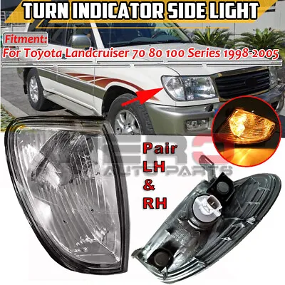 For Toyota Land Cruiser 100 105 Series 1998-2005 Pair Front Indicator Light Lamp • $57