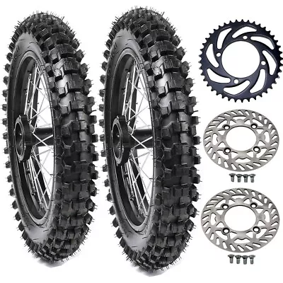 70/100-17 90/100-14 Tire Rim Wheel Rotor Dirt Bike Apollo Taotao 110 125cc 150cc • $26.99