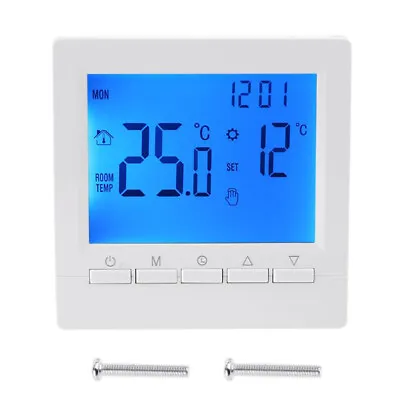 $35.99 • Buy Gas Boiler Heating Temperature Controller Programmable Thermostat Wall Mounted