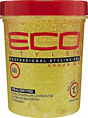 Eco Styler Moroccan Argan Oil Styling Gel 946ml + Uk Seller +free Track Delivery • £8.25