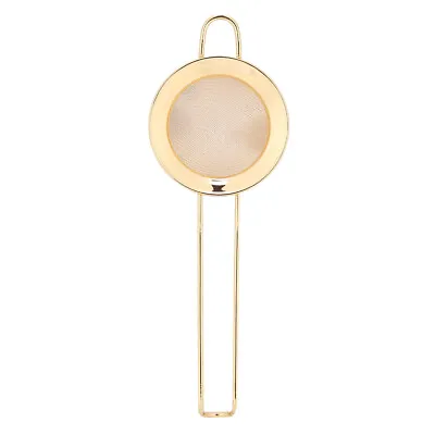 (Gold)Stainless Steel Cone Shape Cake Powder Filter Cocktail Mesh Strainer Ba✿ • £6.16