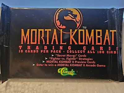 1994 Classic Mortal Kombat Cards Pack Sealed NEW!!! • $9