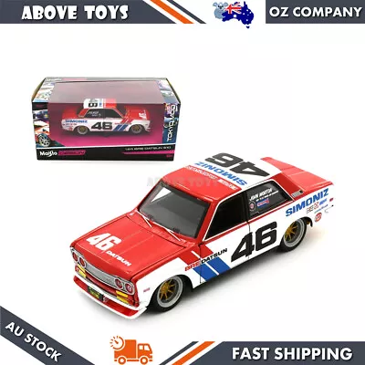 Maisto Brand Design Tokyo Mod 1:24 Scale Diecast Toy 1971 Bre Datsun 510 Red • $67.89