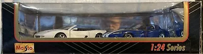 MAISTO 1:24 SERIES DIECAST #88916 - 2 Pack Ferrari & Viper – 1997 - NEW • $21.99