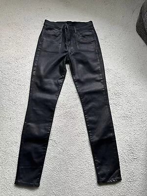 J Brand Maria High Rise Skinny Coated Leather Look Jeans W27 (D3807) Read Desc • $36.73