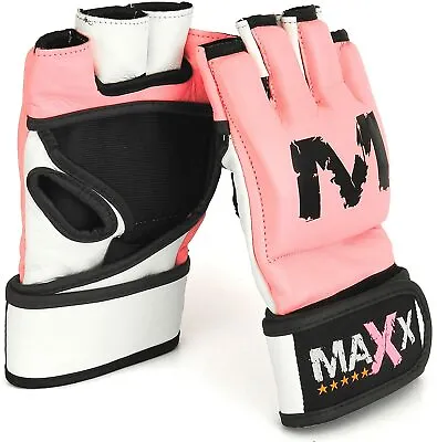 Boxing Mma Ufc Leather Boxing Gloves Grappling Gloves Bag Training Martial Maxx • £9.50