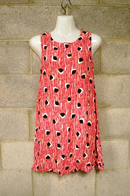 $60 • Buy Mister Zimi Bold Pink Patterned Sleeveless Short Dress…size 8…vgc...
