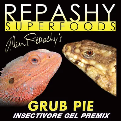 $16 • Buy Repashy Grub Pie Bearded Dragon Tegu Monitor Skinks Reptile Lizard Food