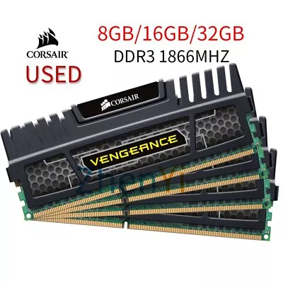 £26.39 • Buy Corsair Vengeance 32GB 16GB 8GB DDR3 1866MHz 1600MHz CL10 Desktop Memory LOT UK