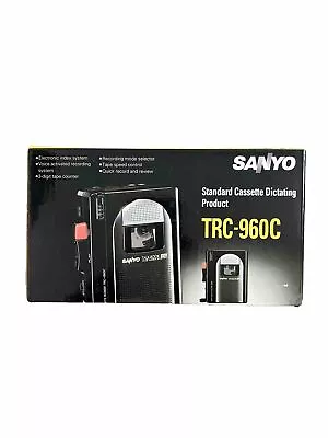 Sanyo Standard Cassette Dictating Recorder TRC-960C New Open Box • $23.20