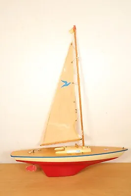 Vintage SEIFERT Segelboote Sailboat 21.5  54cm Pond Yacht German Inch Mast Sail • £44.95