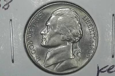 1939-S Rev 38 Jefferson Nickel Choice BU • $26