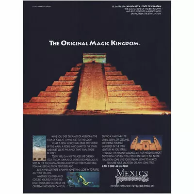 1993 Mexico: The Original Magic Kingdom Vintage Print Ad • $7.50