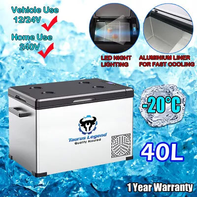 40L Portable Car Fridge 12V/24V/240V Car Caravan Camping Rapid Cooling Freezer • $365