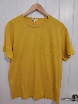 YMC T-Shirt Yellow Cotton Men's Short Sleeve Pocket Tee Size M NEW • £26.95