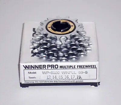 NOS New Suntour Winner Pro Ultra 6-Speed Freewheel: 13-19 - Silver - WP6500 • $65