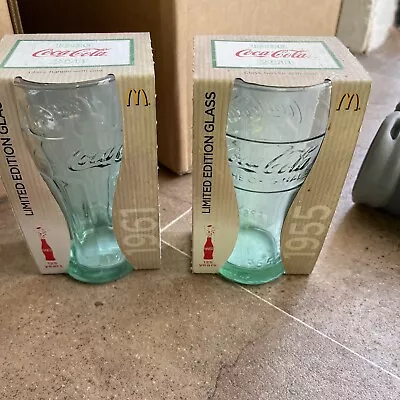 1899 Mcdonalds Coca Cola Coke Glass Glasses 2011 Boxed Collectable Limited • £10