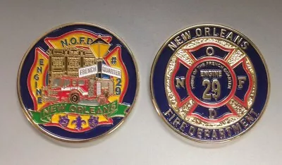 New Orleans Fire Dept Engine 29  Pride Of The French Quarter  Challenge Coin • $13