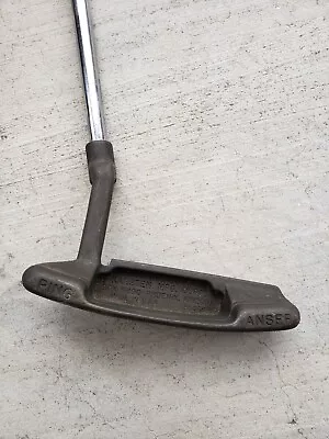 Vtg Ping Anser Putter Karsten Bronze Slatted Sole RH 34  85068 • $35