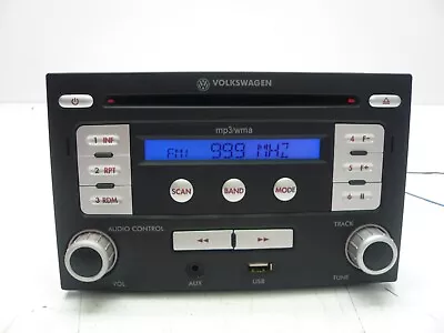 $99 • Buy Vw Mk4 99-02 Jetta Golf Double Din Mp3 Aux Usb Clarion Radio - Oem - With Code