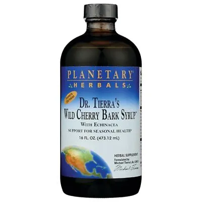 Planetary Herbals Dr. Tierra's Wild Cherry Bark Syrup 16 Fl Oz Liq • $32.89